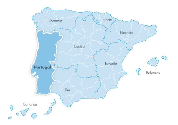 Mapa de zona Zanotti appliance Portugal