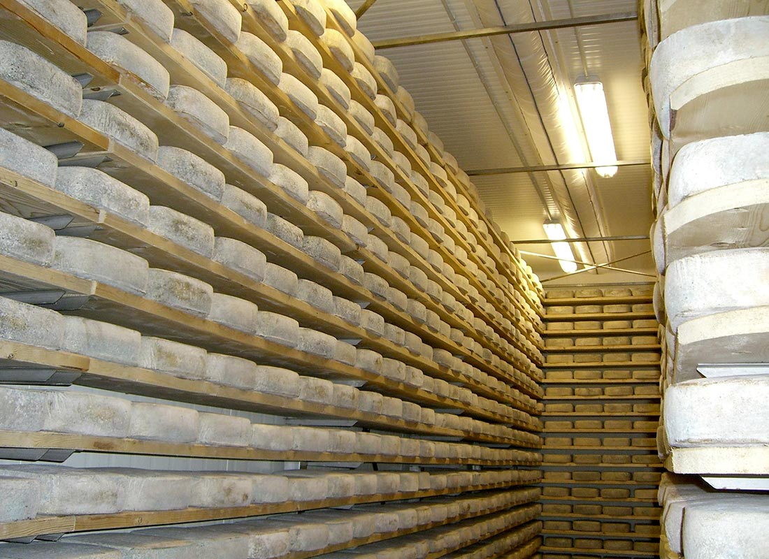 Almacenamiento y refrigeración de quesos