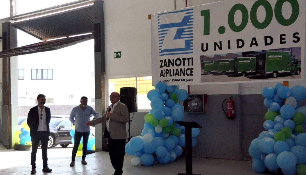 Discurso de Jose Luis Figols. gerente división Transporte Zanotti Appliance en la fiesta 1.000 unidades Zanotti entregadas a Mercadona