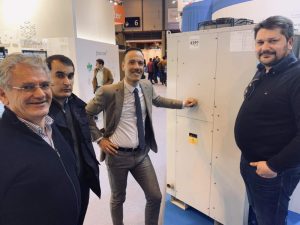 El delegado de Zanotti Appliance, Hugo Espada,, en la feria de Climatización y Refrigeración 2019