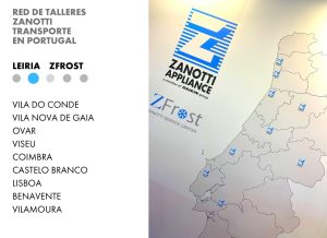 Red de talleres oficiales de Zanotti Transporte en Portugal