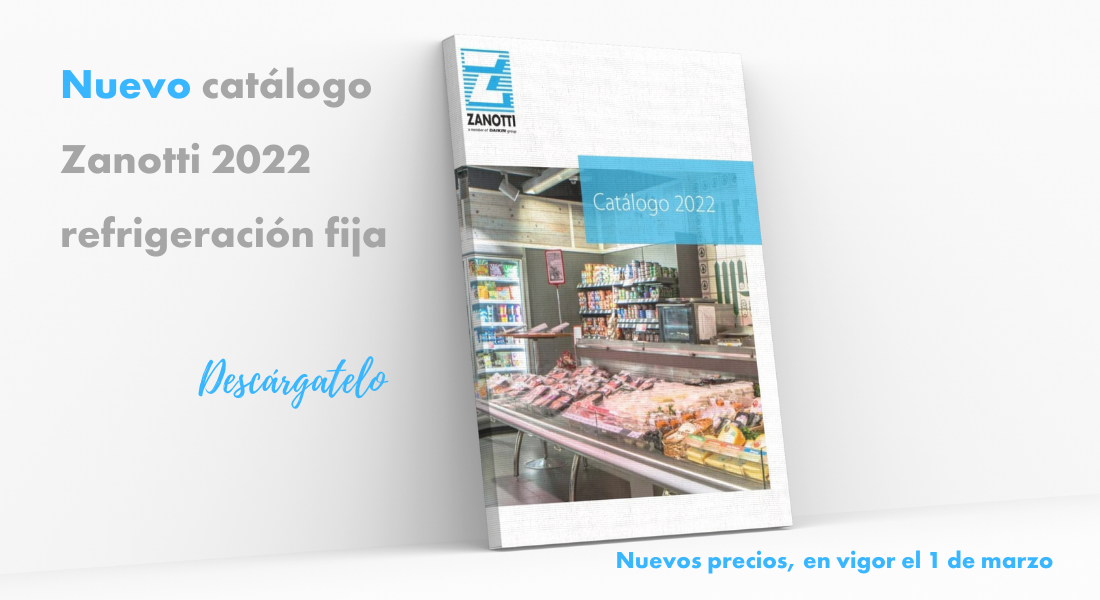 Portada del nuevo catálogo Zanotti 2022 Refrigeración fija